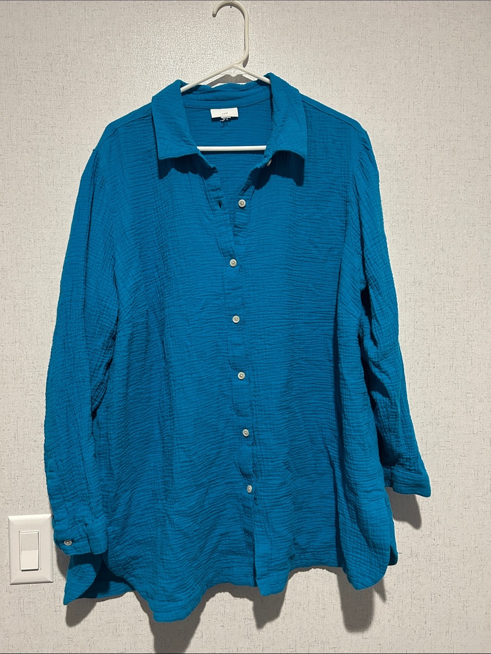 JJill Gauze Button-Up Tunic